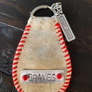 Braves 2021 World Series Baseball Keychain